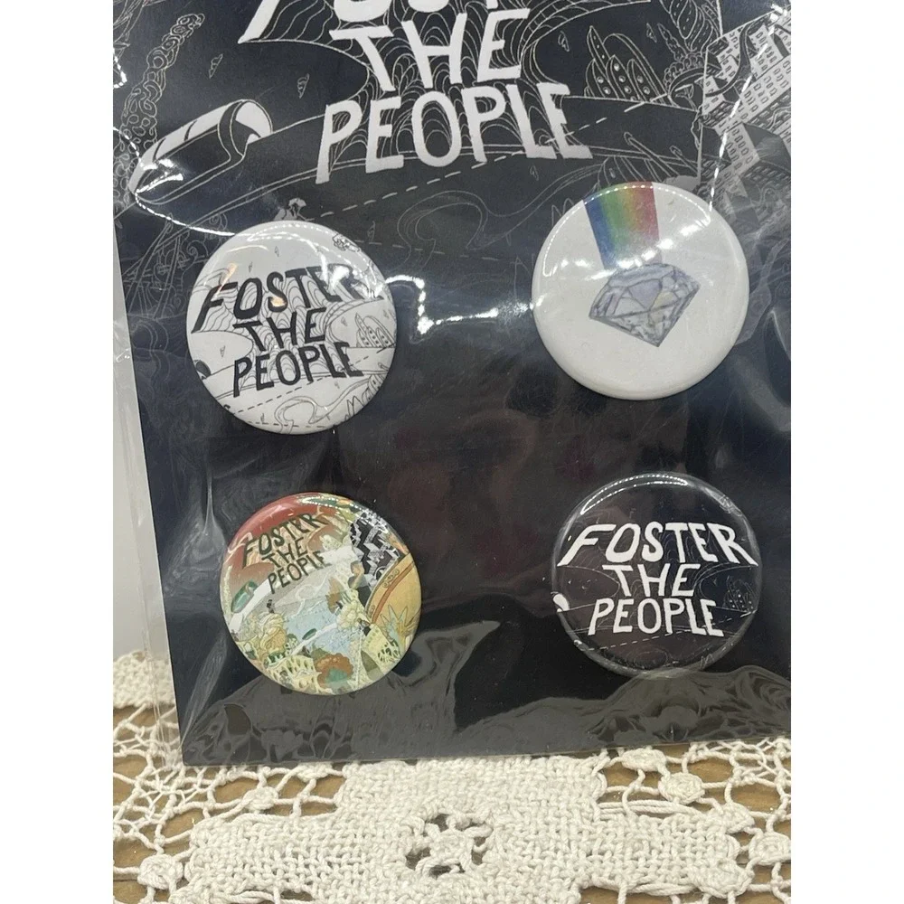 Foster The‎ People 2025 Tour VIP Exclusive Buttons Pins
